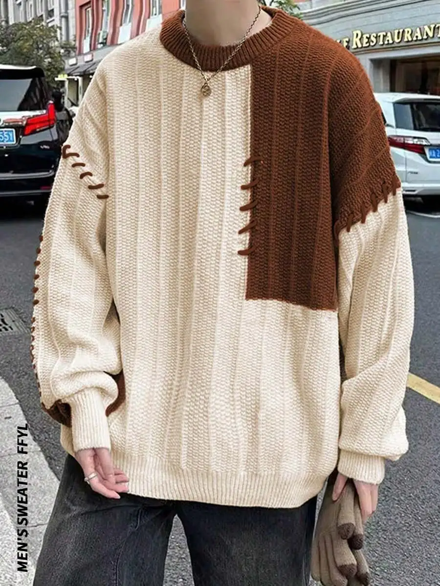 ルーズ ニット セーター ストリートウェア 長袖 トップス