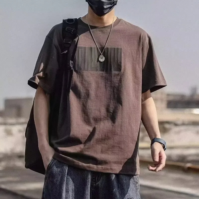 よく売れる カジュアル 合わせやすい ラウンドネック ルーズ カジュアル 半袖Tシャツ